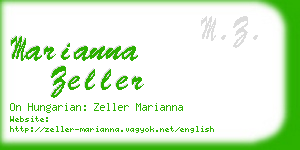 marianna zeller business card